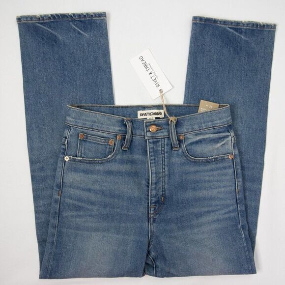 Madewell‎ made in USA Rivet & Thread Cali Demi-Boot Jeans in Shetland Wash - Picture 9 of 16